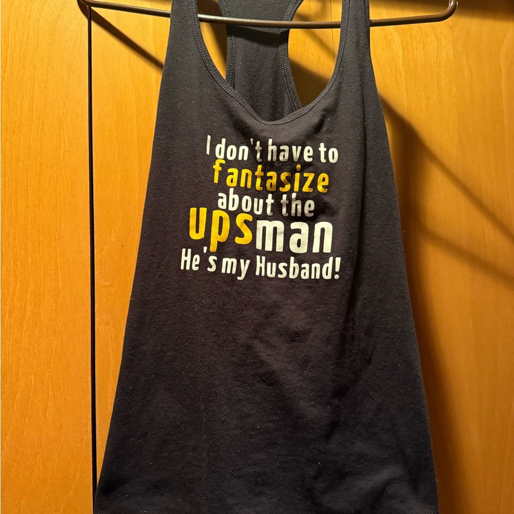 Black Graphic Tank Top